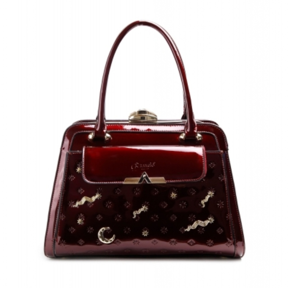 Brangio Italy burgandy Red handbag